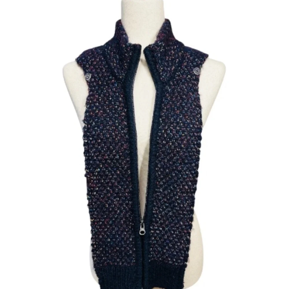 Veronica Beard Dickey Insert Navy Blue & Multi-Color Metallic | One Size - Picture 4 of 10